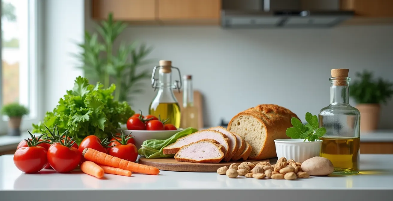 DASH-Diät Lebensmittelauswahl für die deutsche Küche