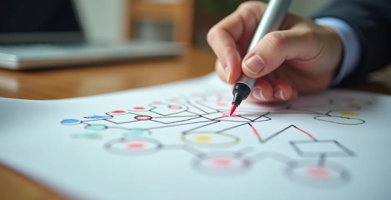 Genetische Beratung mit Darstellung eines Familienstammbaums