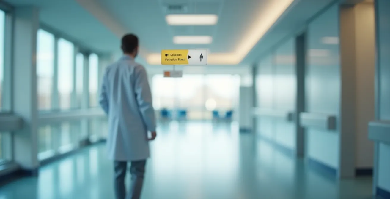 Symbolische Darstellung der Entscheidung zwischen Herz-CT und Herzkatheter Untersuchung