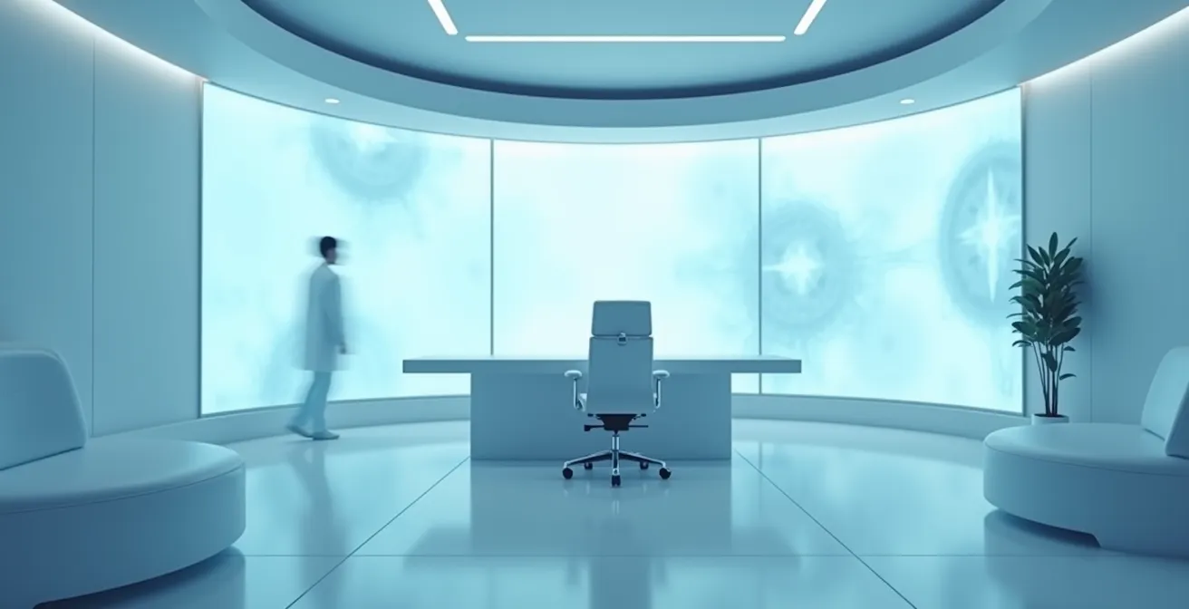 Moderne Radiologie-Arbeitsumgebung mit KI-unterstützter Bildanalyse