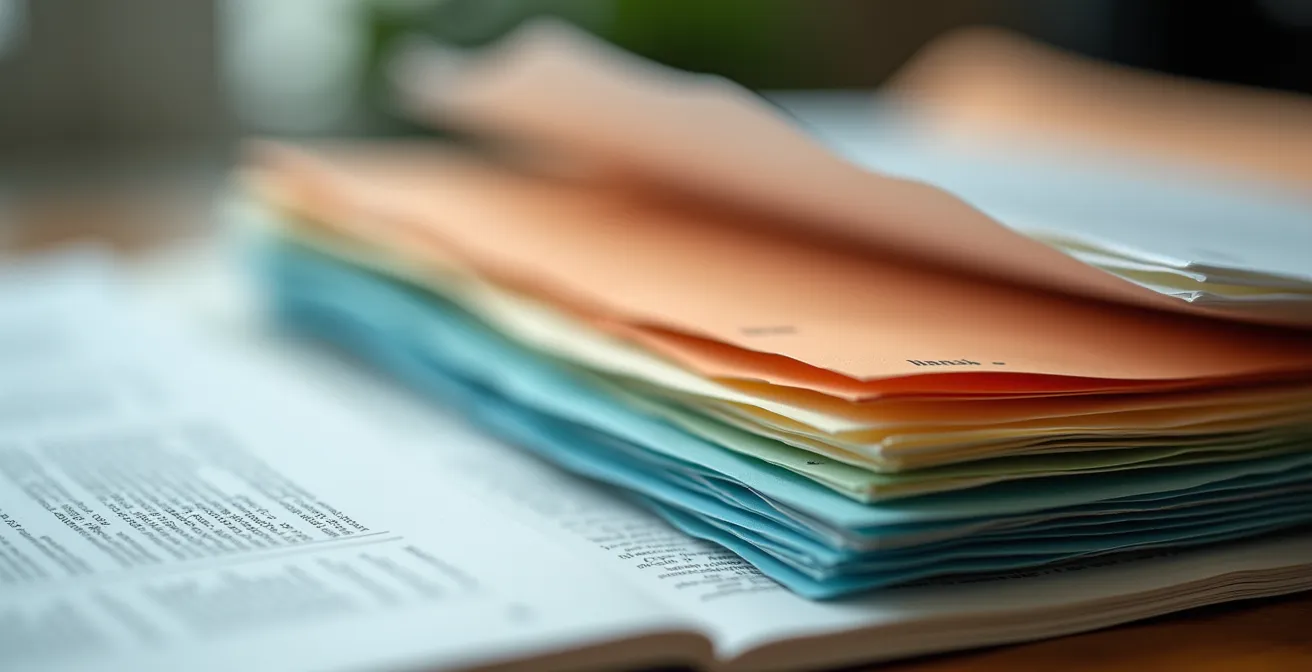 Organisierte Notfallunterlagen griffbereit zu Hause