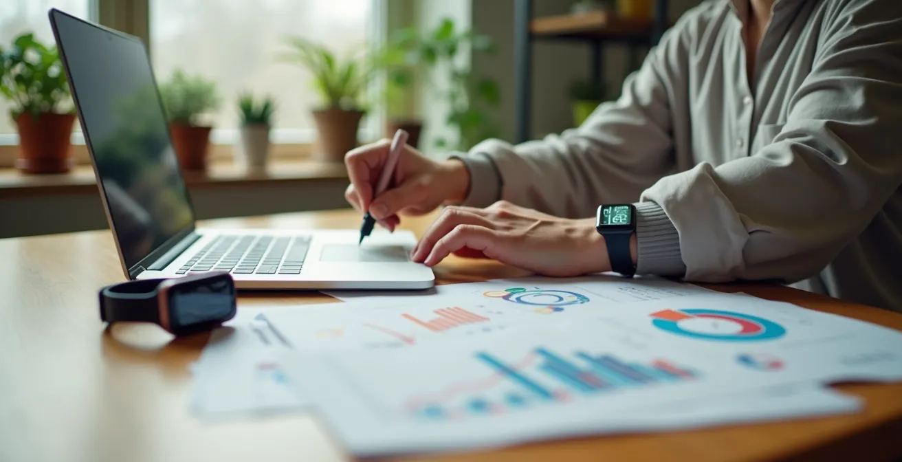 Patient bereitet Gesundheitsdaten für Arzttermin strukturiert vor