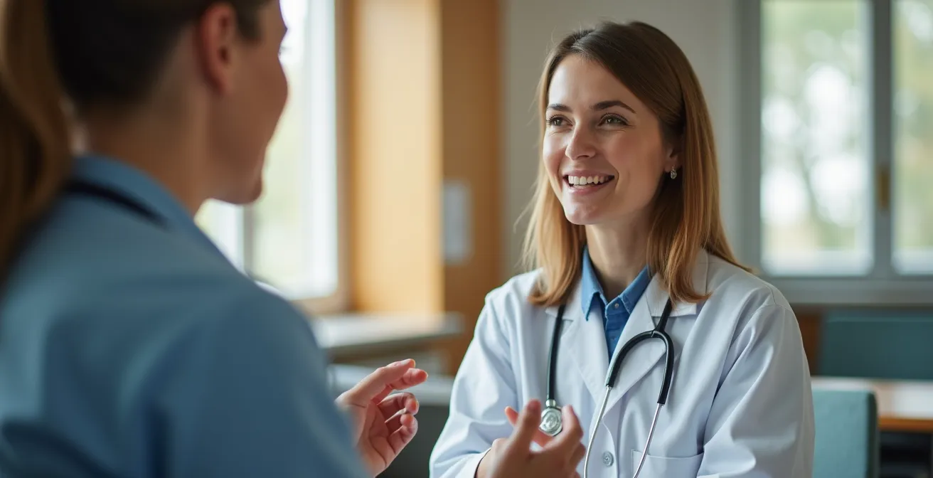 Patientengespräch zur Zweitmeinung in deutscher Universitätsklinik